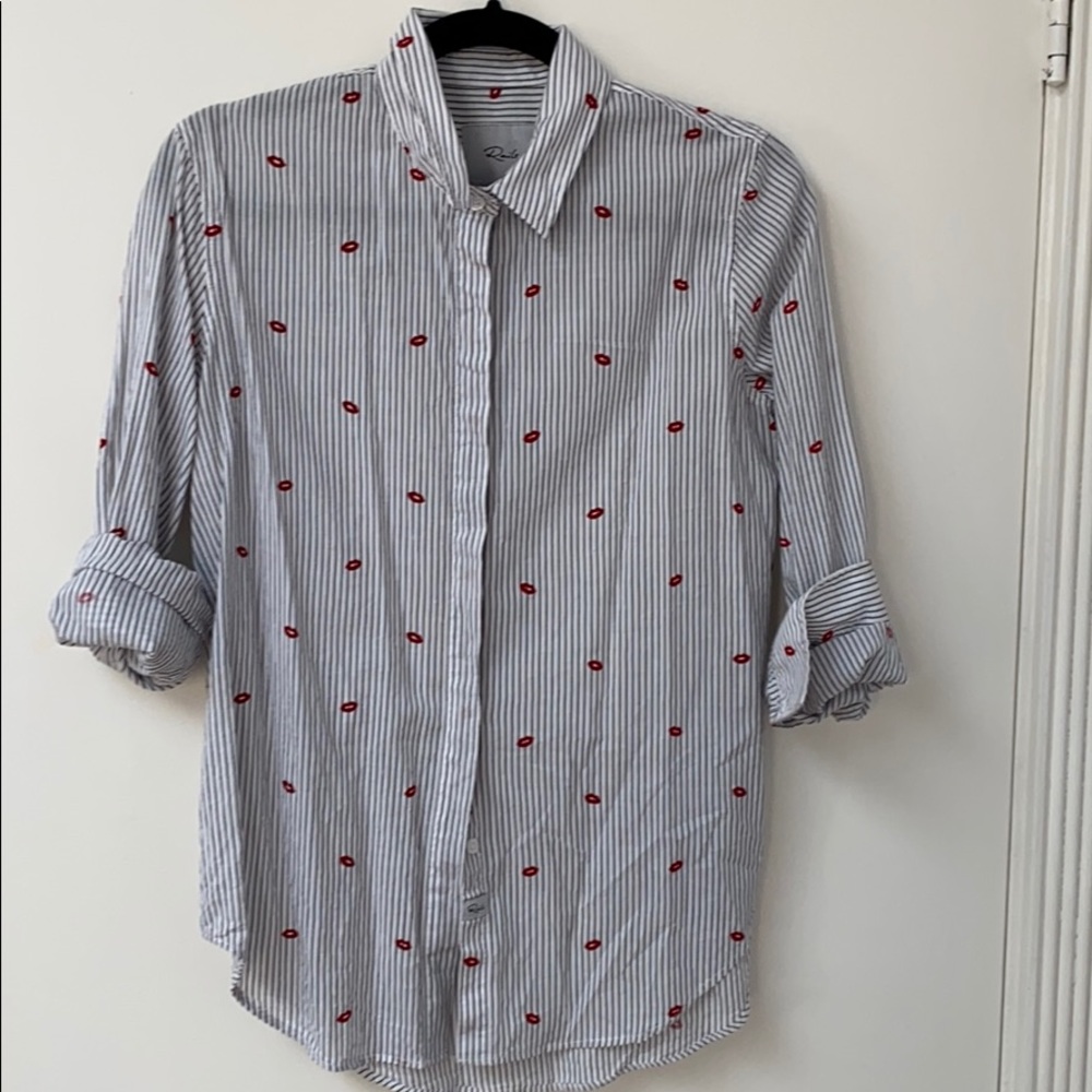 Rails collared Kiss shirt